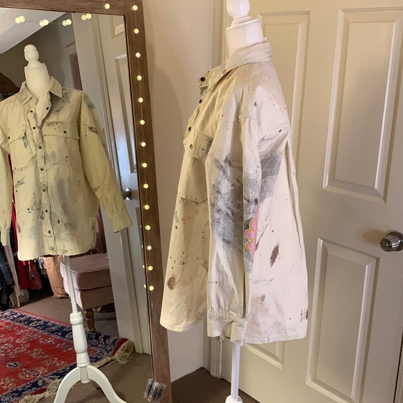 Free People Sunshine Fields Top/Oversized fit/ Sz S - Picture 8 of 16